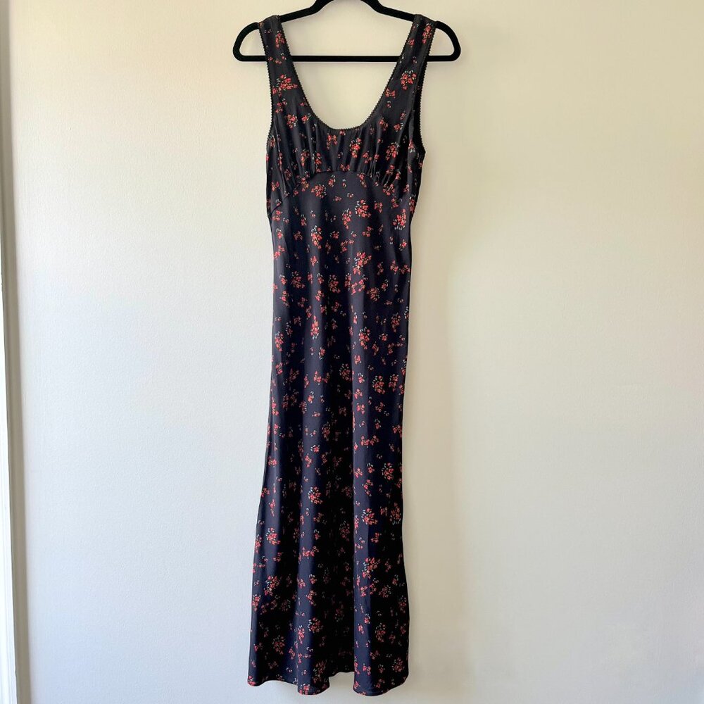 Rumored 'North Country' midi dress in Spanish Poppy (navy / red floral), size S - Picture 2 of 10